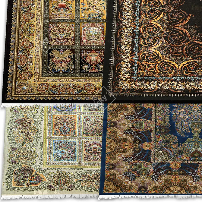 Luxury Persian Carpet Collection 3D model image 3