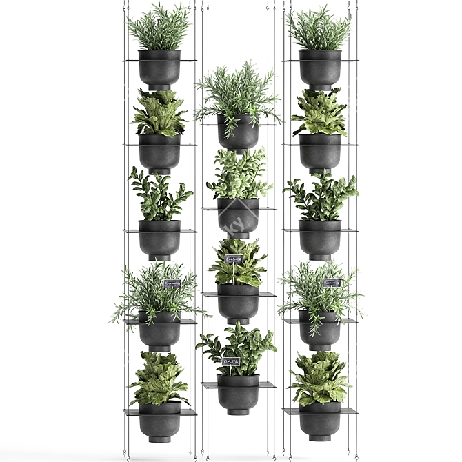 Vertical Garden Kit: Vig Planter for Kitchen Herbs 3D model image 4