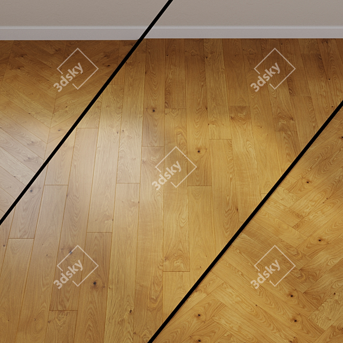 HARO PARQUET 4000 Oak Plaza 3D model image 1