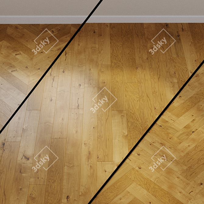 HARO PARQUET 4000 Plaza Oak 3D model image 1