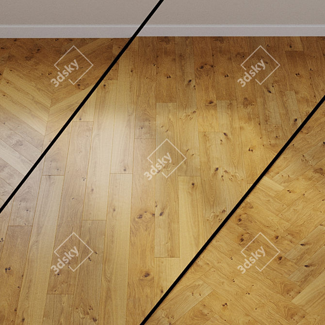 HARO PARQUET 4000 Rustic Oak Retro 3D 3D model image 1