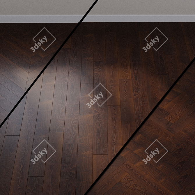 HARO 531772 Thermo Ash Parquet: Elegant and Versatile 3D model image 1