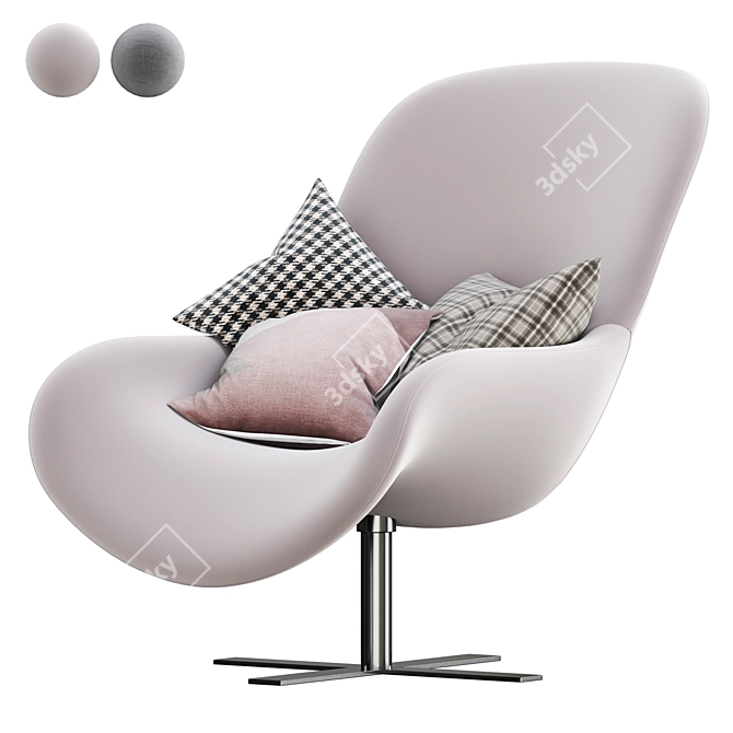 2014 B&B Italia Mart Armchair 3D model image 1