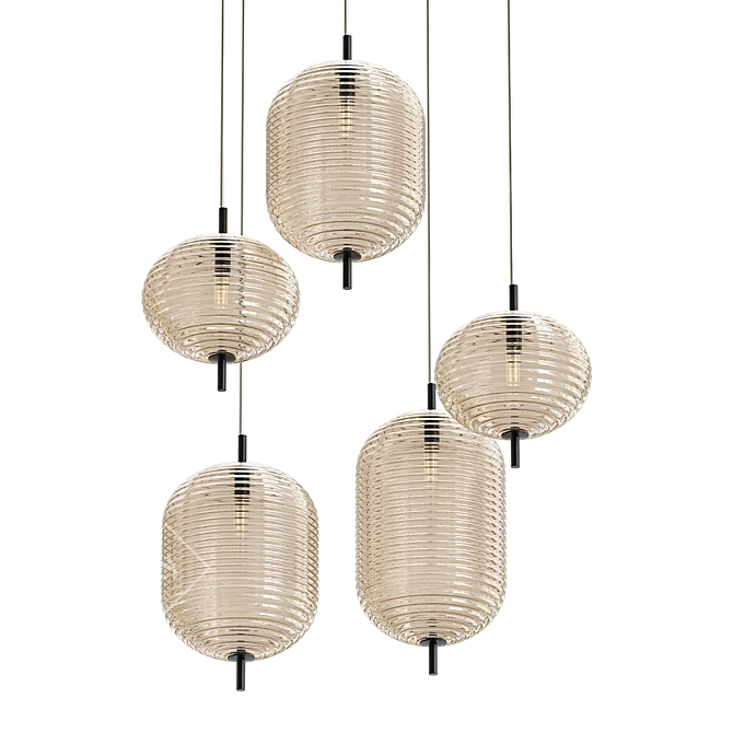 Elegant Pendant Light: Studio Italia Design Jefferson 3D model image 1