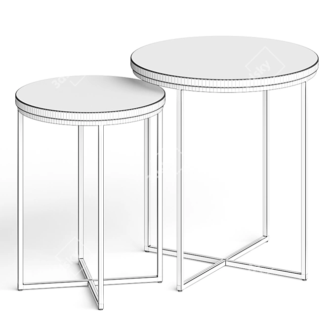  Rayna Terrazzo Side Table: Modern Elegance for Any Space 3D model image 2