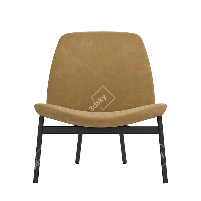 Edison Armchair: Comfort and Style Combined 3D model image 2