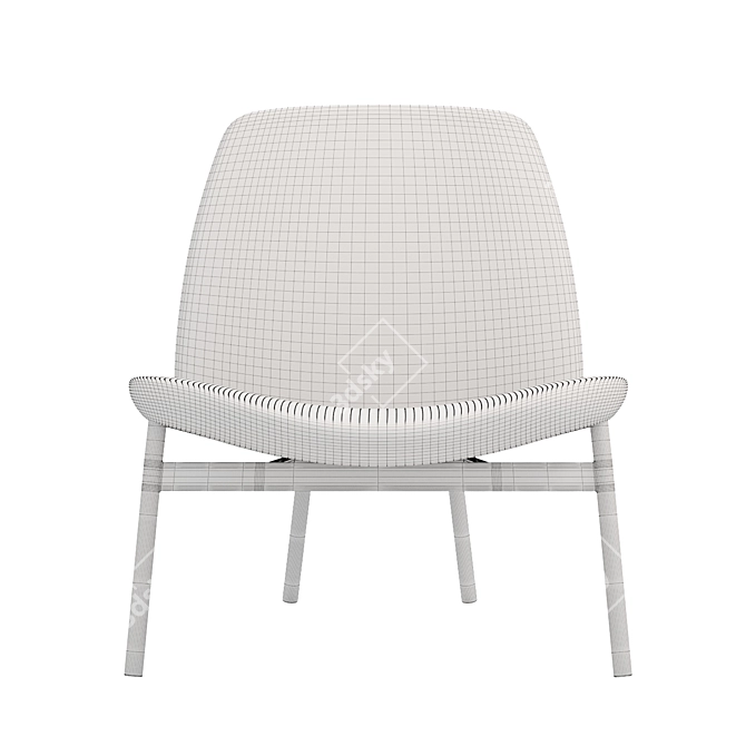 Edison Armchair: Comfort and Style Combined 3D model image 4