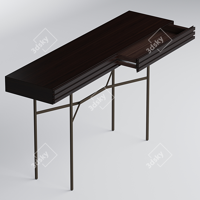 Harri Floating Console: Minimalist Design 3D model image 2