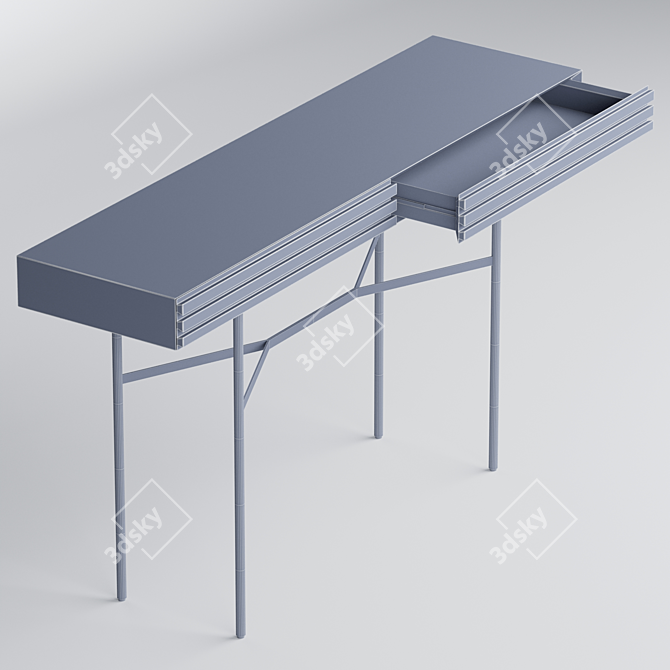 Harri Floating Console: Minimalist Design 3D model image 3