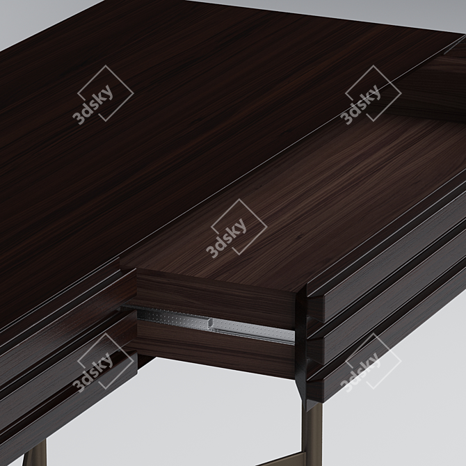 Harri Floating Console: Minimalist Design 3D model image 5