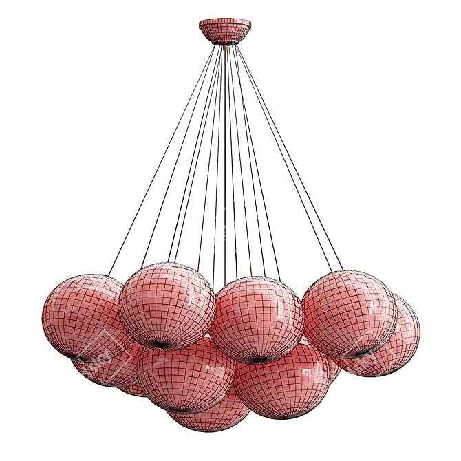 Elegant Anna Chandelier: Timeless Beauty 3D model image 3