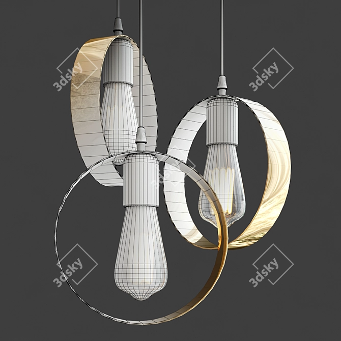 Nordic Light Pendant Lamp 3D model image 4