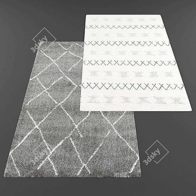 Modern Style Rug Collection 3D model image 2