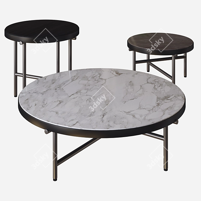 Elegant Torii Tables: Minotti's 3D Masterpiece 3D model image 2