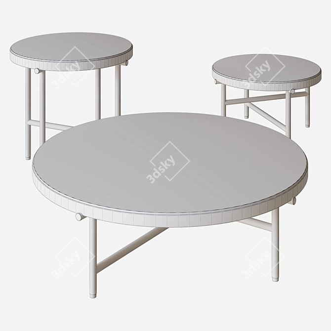 Elegant Torii Tables: Minotti's 3D Masterpiece 3D model image 4