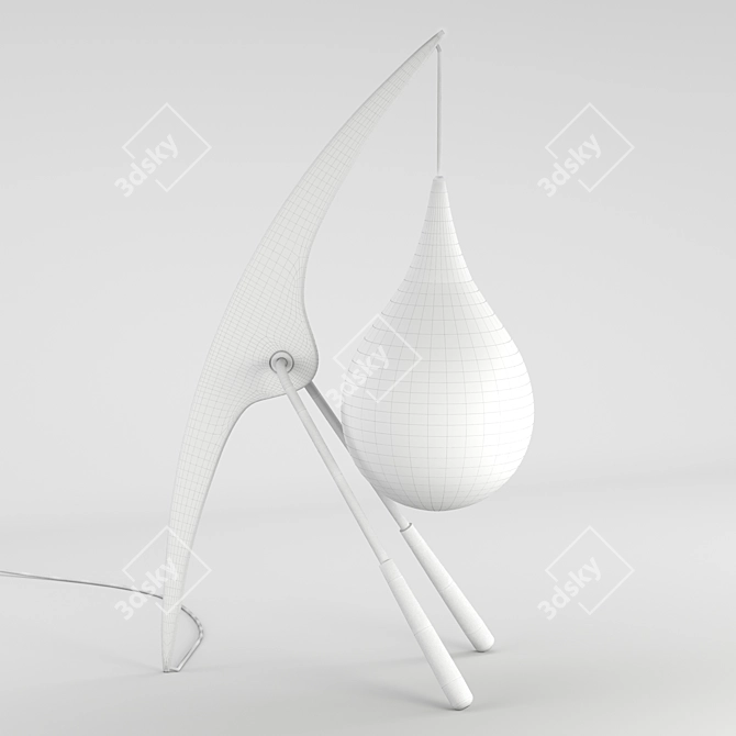 Elegant Mont Floor Lamp 3D model image 4