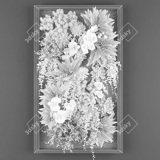 Vertical Garden Kit: Green Oasis 3D model image 3