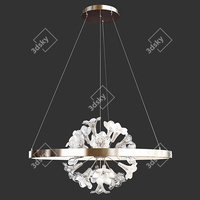 Elegant Clayton Chandelier - Stunning Lighting Fixture 3D model image 1