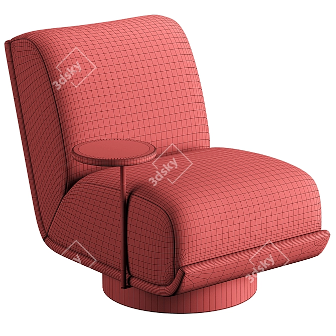 Bronwyn Swivel Chair: Modern Elegance, Perfect Swivel 3D model image 22