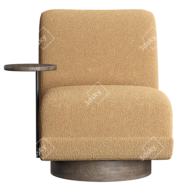 Bronwyn Swivel Chair: Modern Elegance, Perfect Swivel 3D model image 4