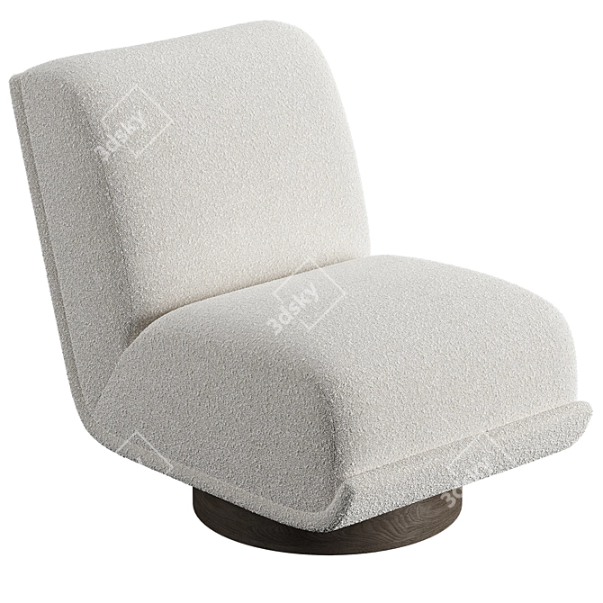 Bronwyn Swivel Chair: Modern Elegance, Perfect Swivel 3D model image 5