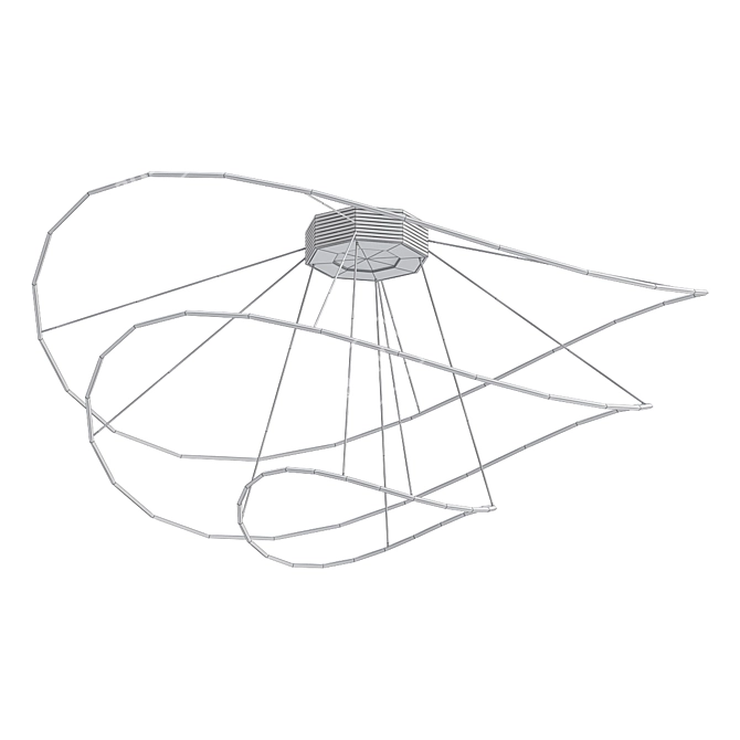 Axo Light Hoops Ceiling Light 3D model image 2