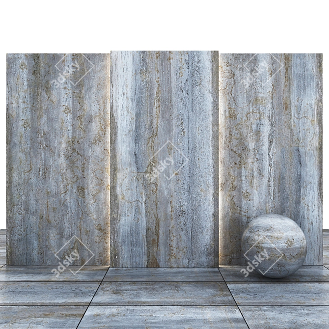 Dayton Blue Stone Slabs & Tiles 3D model image 2