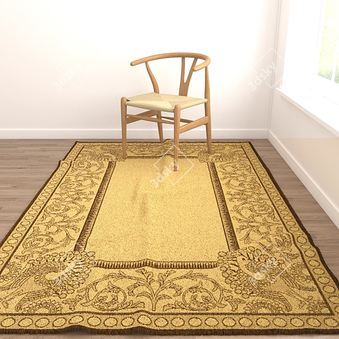 Versatile Set of 6 Rugs for Stunning Renders 3D model image 4