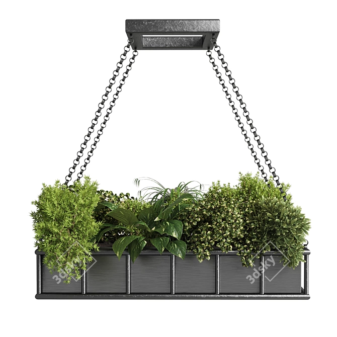 Hanging Indoor Plants Pot 3D model image 2