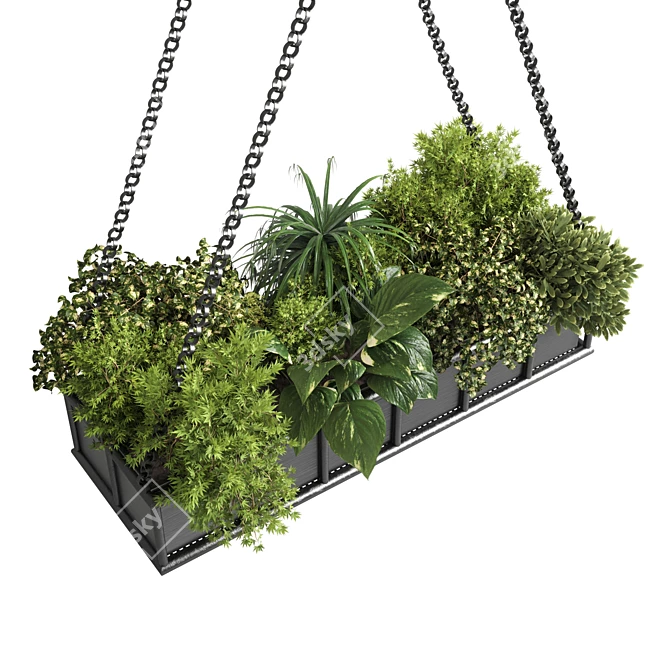 Hanging Indoor Plants Pot 3D model image 3