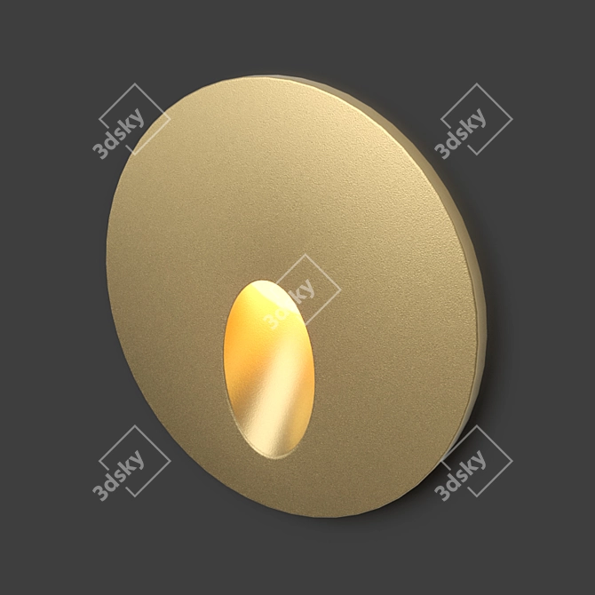 Recessed LED Stair Light - Radiant Glow 3D model image 2