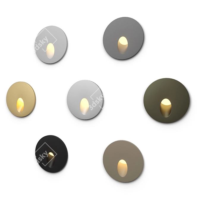 Recessed LED Stair Light - Radiant Glow 3D model image 5