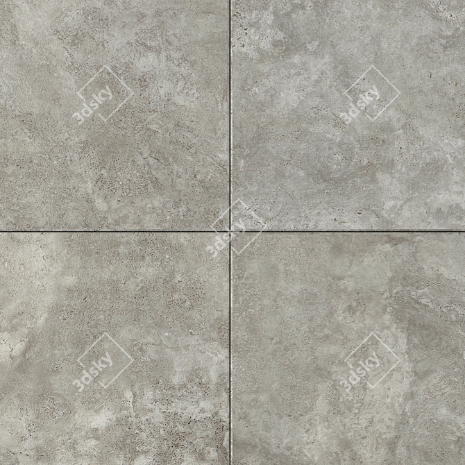 Flaviker Navona Gray Cross 120x120: Stylish Wall and Floor Tiles 3D model image 2