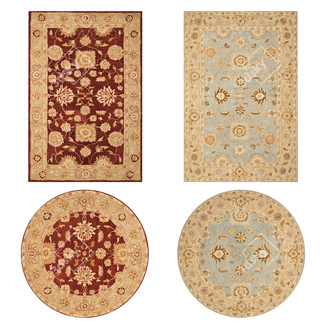 Versatile Rug Set for Stunning Renders 3D model image 1