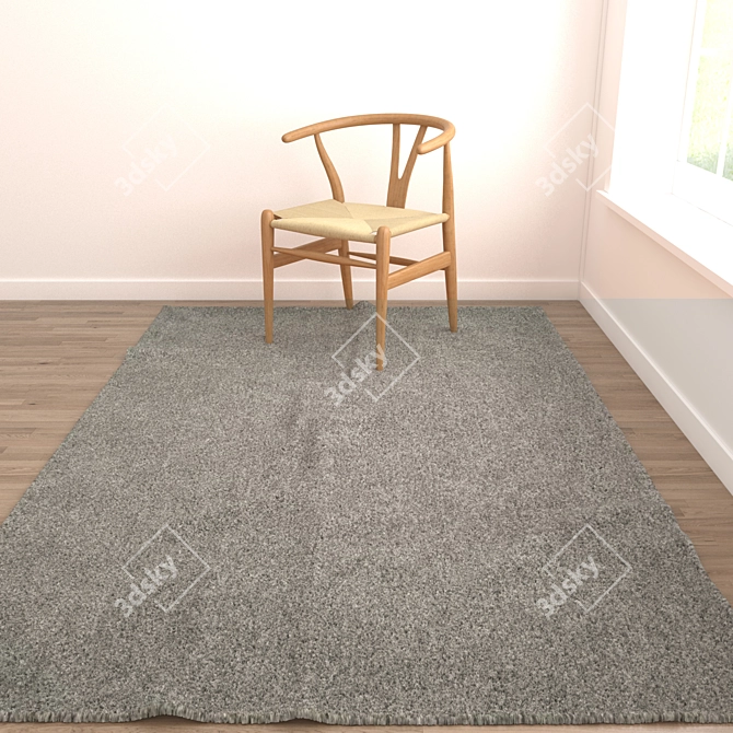 Versatile Set of 8 Rugs 3D model image 4