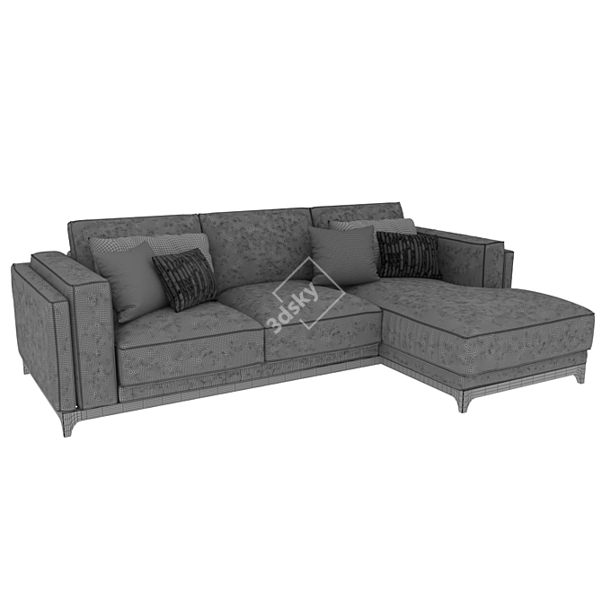 Minimalist Comfort: Manhattan Sofa 3D model image 3
