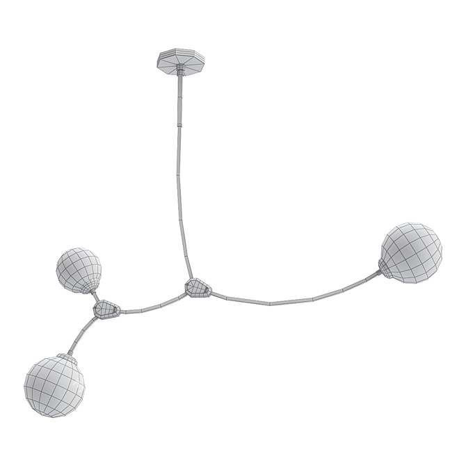 Elegant Vine Design Lamp 3D model image 2