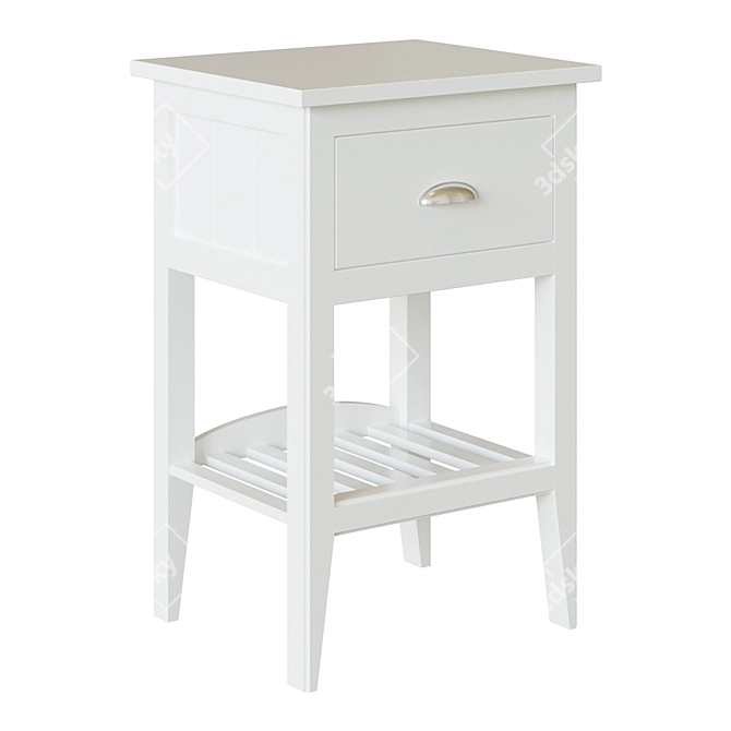 Elegant Nantes Bedside Table 3D model image 1