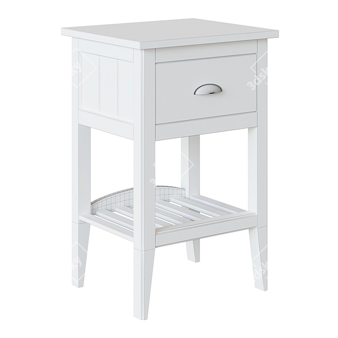 Elegant Nantes Bedside Table 3D model image 2