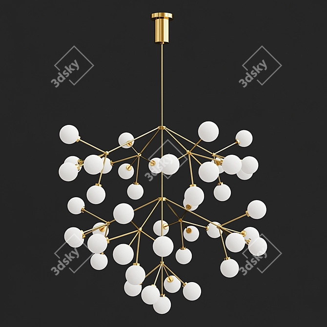 Elegant Mara Grande Chandelier 3D model image 1