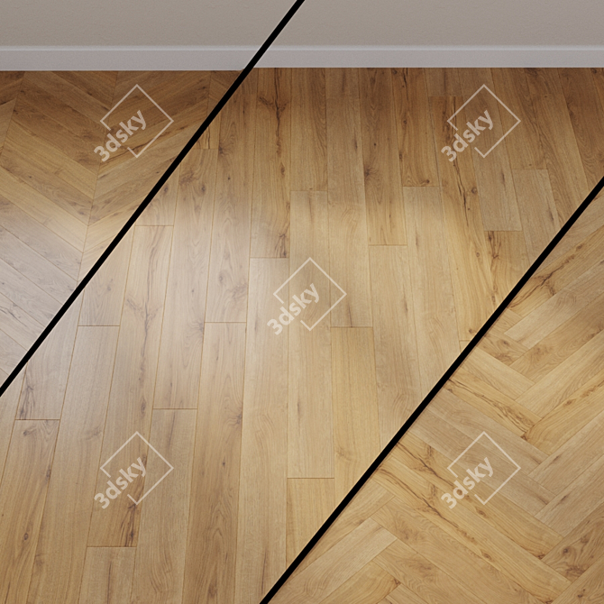 HARO TRITTY 100 Laminate Flooring: Alpine Oak Nature Matt 3D model image 1