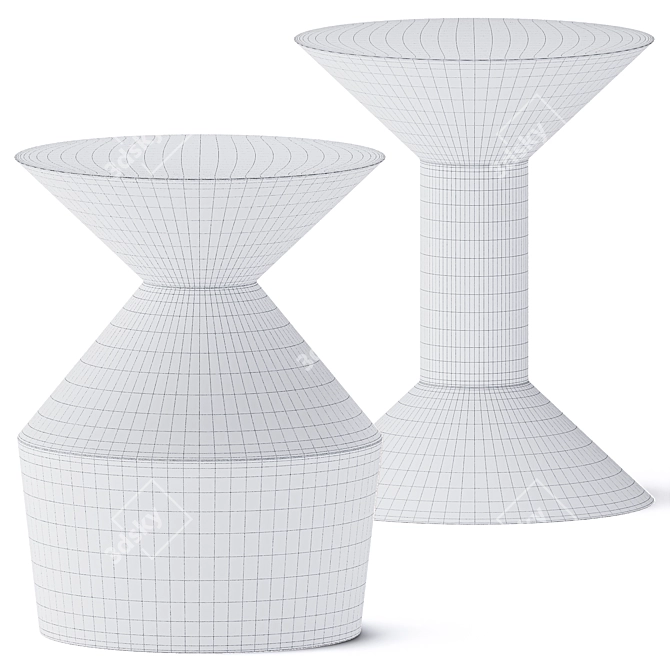 Vibrant Shape Tables: Stylish & Functional 3D model image 3