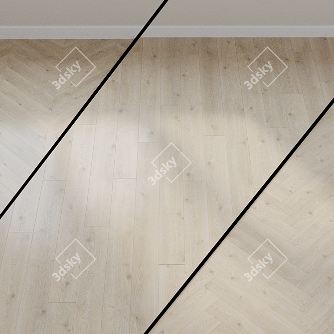 Haro Laminate TRITTY 100 Gran Via 4V Oak Kontura Gray 3D model image 1