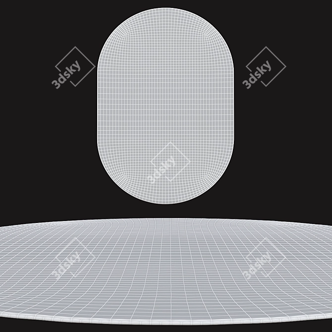 Elegant Oval Rugs | 39 3D model image 2