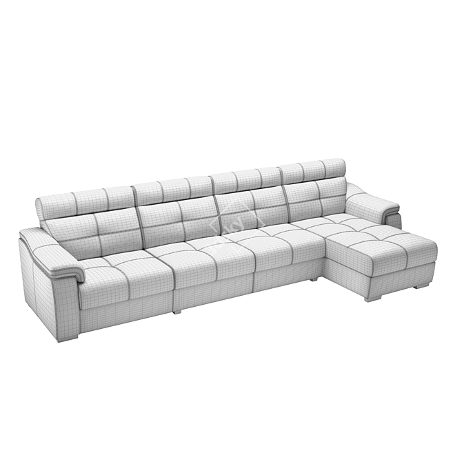 Versatile Modular Boston Sofa 3D model image 3