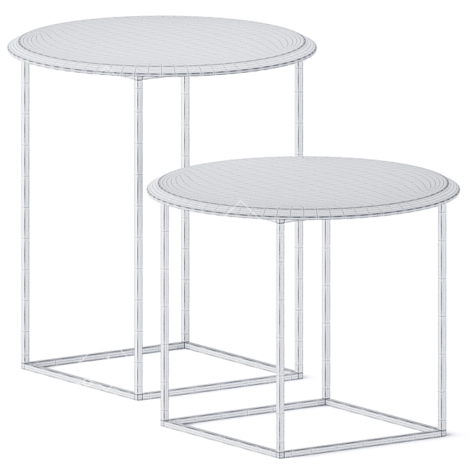 Modern Elegance: MT Coffee Tables Set 3D model image 3