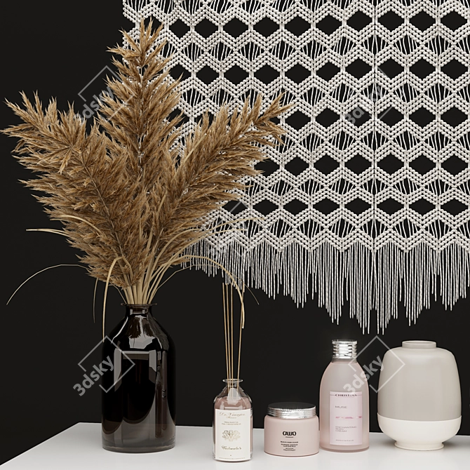 Boho Chic Home Decor Set 3D model image 2