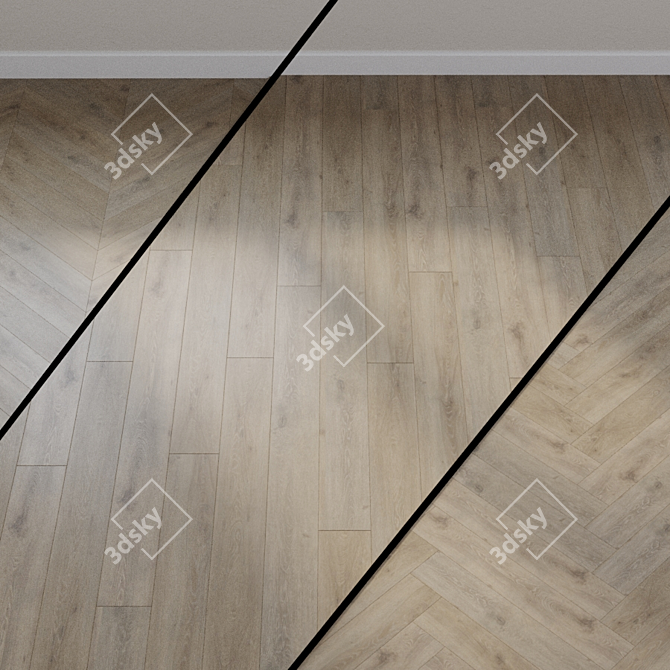 HARO TRITTY 200 Aqua Gran Via Laminate - Venetian Oak Mocca 3D model image 1