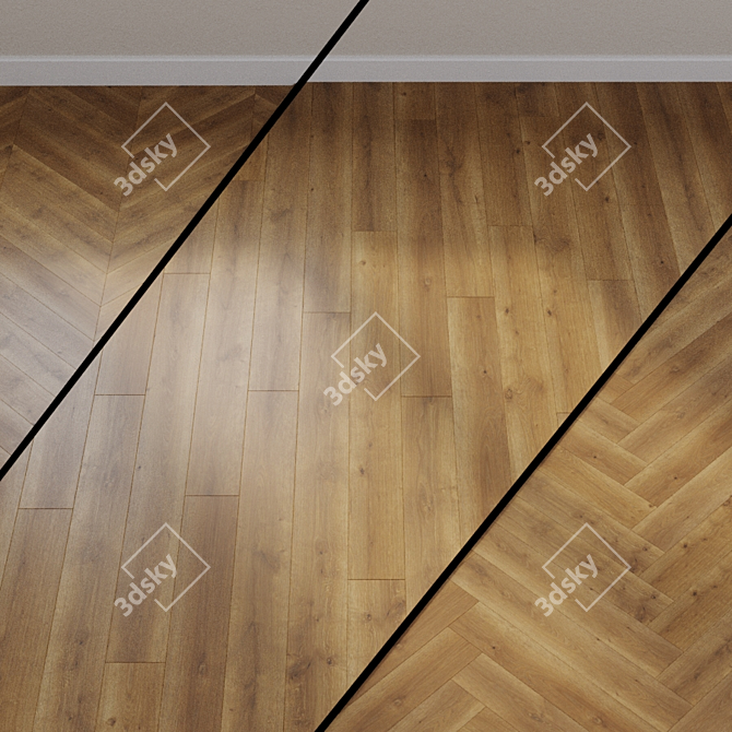 HARO Laminate Flooring Special Edition Modena Oak 3D model image 1