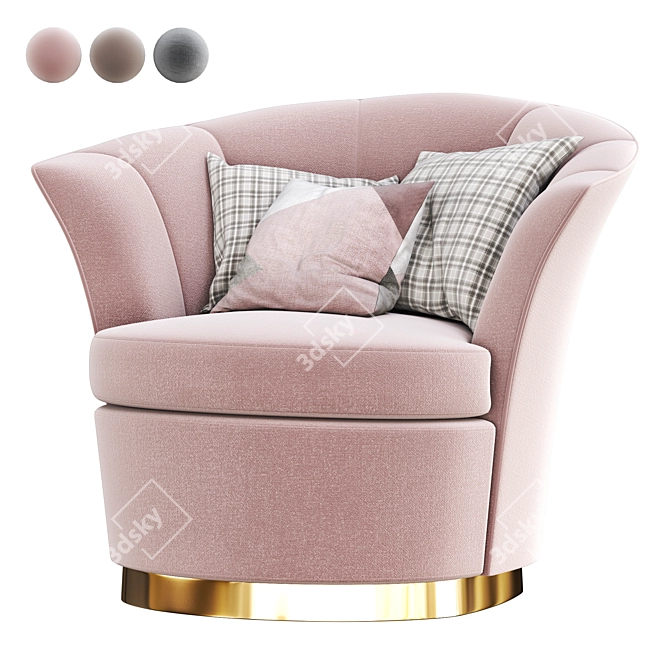 Elegant Besame Chair: Versatile, Stylish 3D model image 1